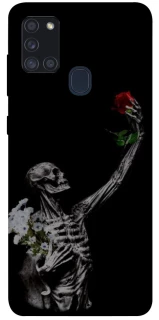 Чехол на Samsung Galaxy A21s Skeleton vs Rose фото 1 из 1