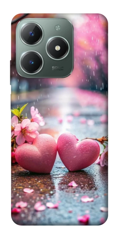 Чехол на Realme C61 Pink heart фото 1 из 1