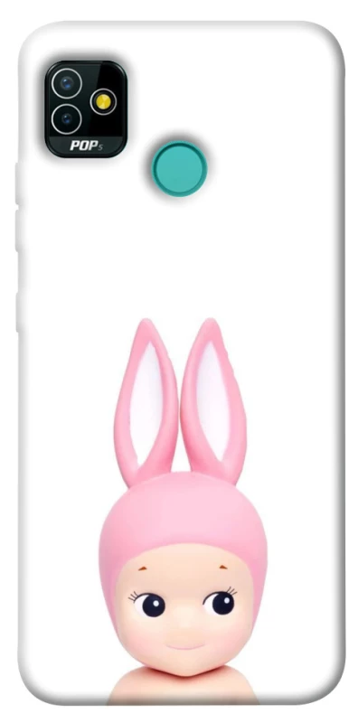 Чехол на TECNO POP 5 Minimal Bunny Peek фото 1 из 1