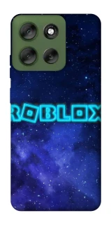 Чехол на Motorola Moto G56 5G Roblox Space Logo Blue фото 1 из 1
