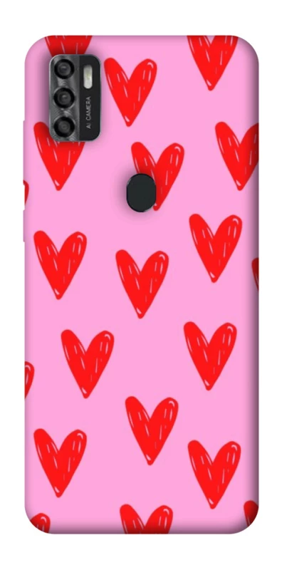 Чохол на ZTE Blade A7s (2020) Red hearts 2 фото 1 з 1