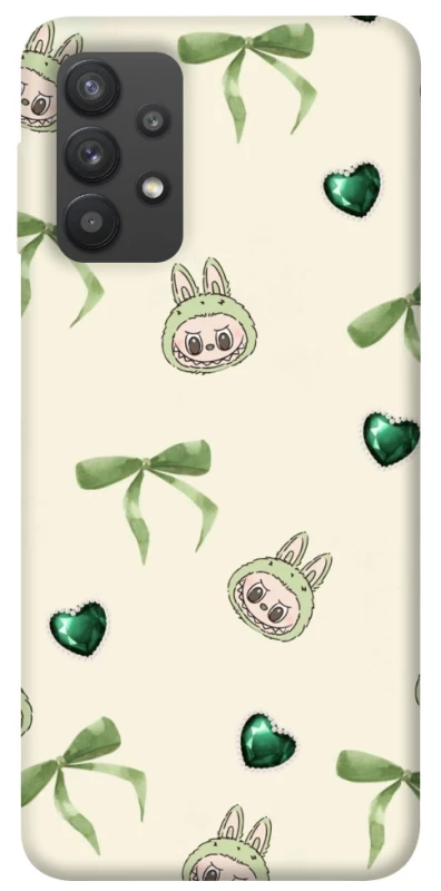 Чохол на Samsung Galaxy A32 (A325F) 4G Labubu Green Heart фото 1 з 1