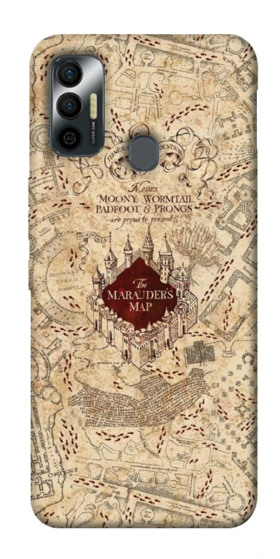 Чохол на TECNO Spark 7 Harry Potter Marauder's Map фото 1 з 1
