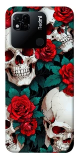 Чехол на Xiaomi Redmi 10A skull and rose фото 1 из 1