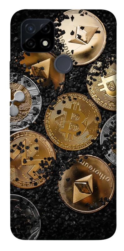 Чехол на Realme C12 Many coins v2 фото 1 из 1
