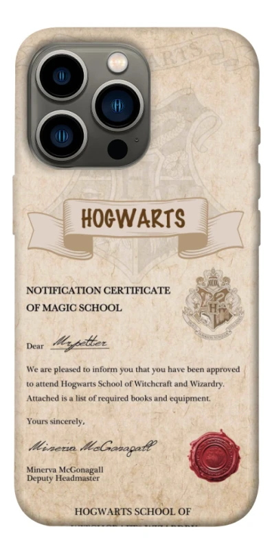 Чохол на Apple iPhone 13 Pro (6.1") The Hogwarts acceptance letter фото 1 з 1