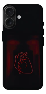 Чехол на Apple iPhone 17 (6.3") Красное сердце фото 1 из 1