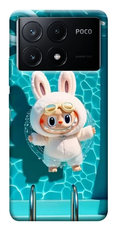 Чохол на Xiaomi Poco X6 Labubu in the pool ver.2 фото 1 з 1