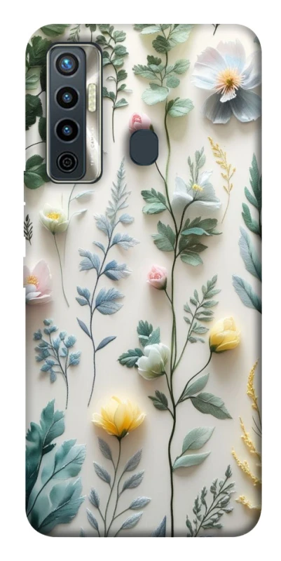 Чехол на TECNO Camon 17 Floral design ver.4 фото 1 из 1