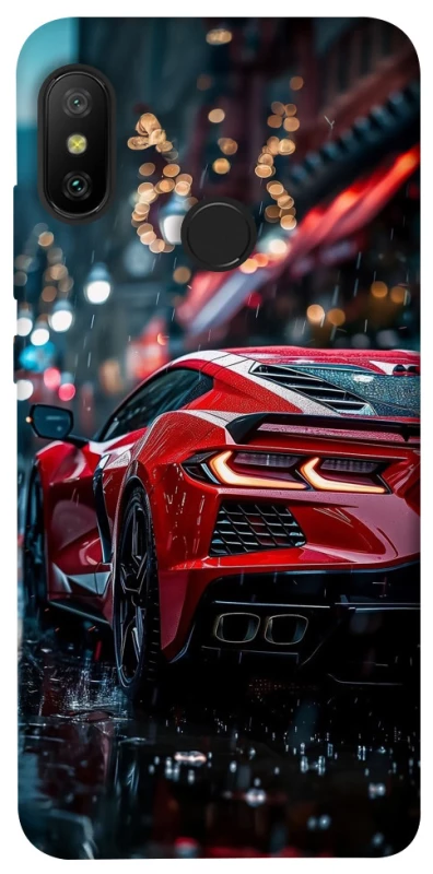 Чохол на Xiaomi Mi A2 Lite / Xiaomi Redmi 6 Pro Red sports car фото 1 з 1