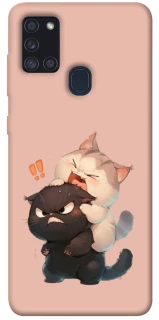 Чехол на Samsung Galaxy A21s Сat and cat фото 1 Чехол на Samsung Galaxy A21s Сat and cat фото 1 из 1