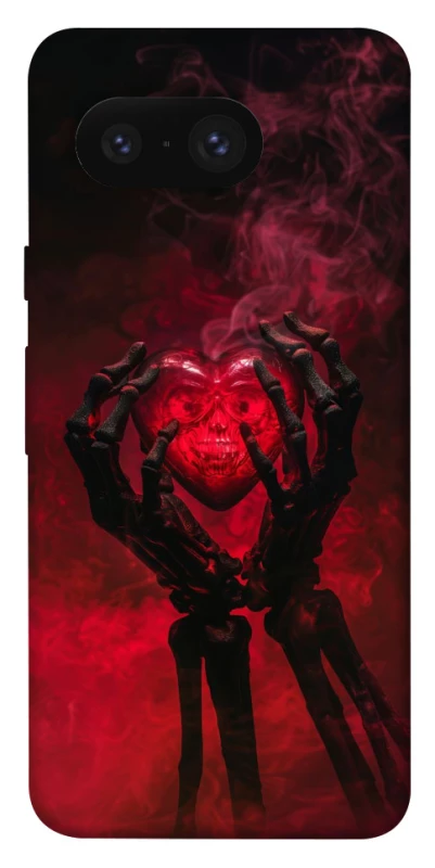 Чехол на Google Pixel 8 Heart in the hands of a skeleton фото 1 из 1