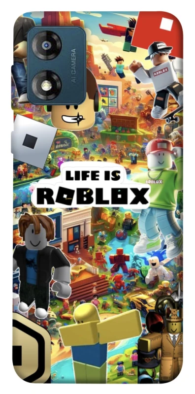 Чохол на Motorola Moto E13 Life is Roblox фото 1 з 1
