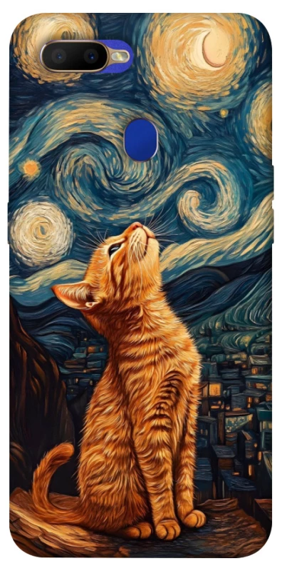 Чехол на Oppo A5s van gogh cat фото 1 из 1