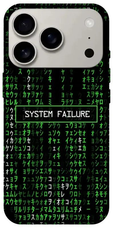 Чехол на Apple iPhone 18 Pro Matrix system failure фото 1 из 2