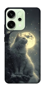 Чохол на Oppo Reno 14 Кіт під місяцем фото 1 з 1