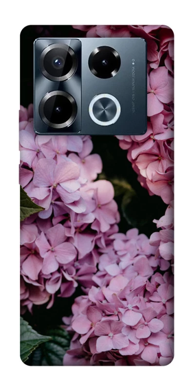Чохол на Infinix Note 40 Pro 4G Рожеві гартензії фото 1 з 1