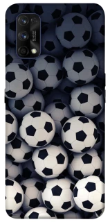 Чехол на Realme 7 Pro Футбольные мячи фото 1 из 1