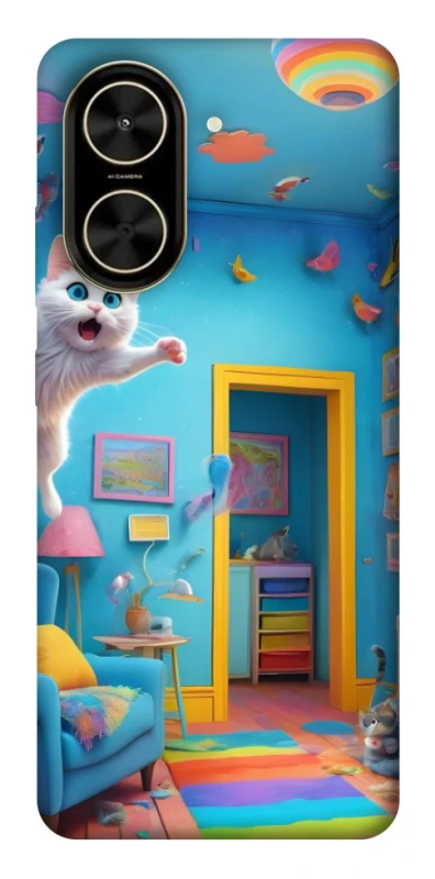 Чехол на Xiaomi Poco C71 crazy cat фото 1 из 1