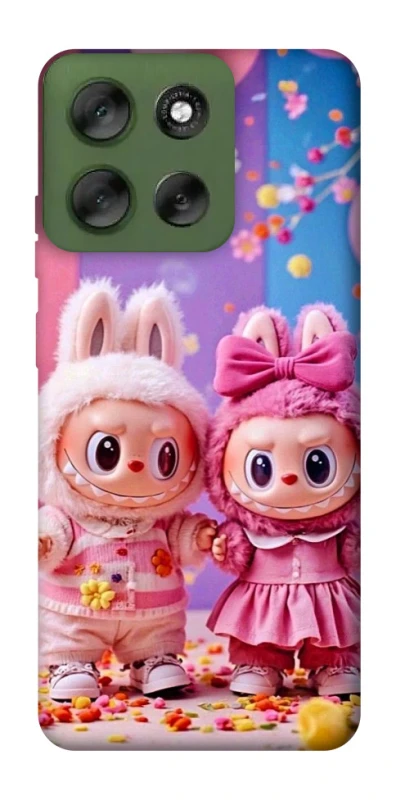 Чохол на Motorola Moto G56 5G Labubu twins ver.2 фото 1 з 1