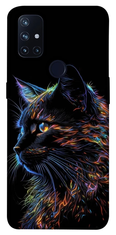 Чохол на OnePlus Nord N10 5G Чорний кіт фото 1 з 1