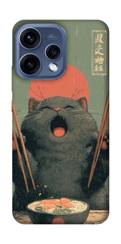 Чехол на Oppo Reno 15 Hungry Cat фото 1 из 2
