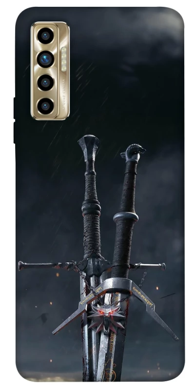 Чехол на TECNO Camon 17P Мечи Ведьмака фото 1 из 1