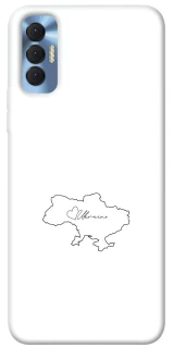 Чохол на TECNO Spark 8P Ukraine map фото 1 з 1