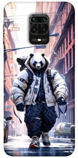 Чехол на Xiaomi Redmi Note 9s / Note 9 Pro / Note 9 Pro Max Панда курьер фото 1 из 1
