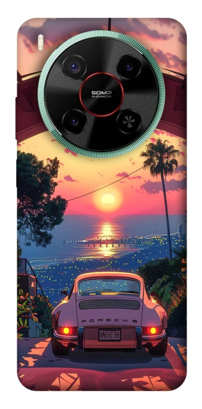 Чехол на ZTE Nubia V70 Max Porsche at sunset фото 1 из 1
