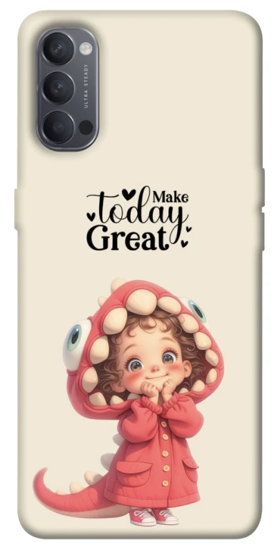 Чехол на Oppo Reno 4 Make today great фото 1 из 1