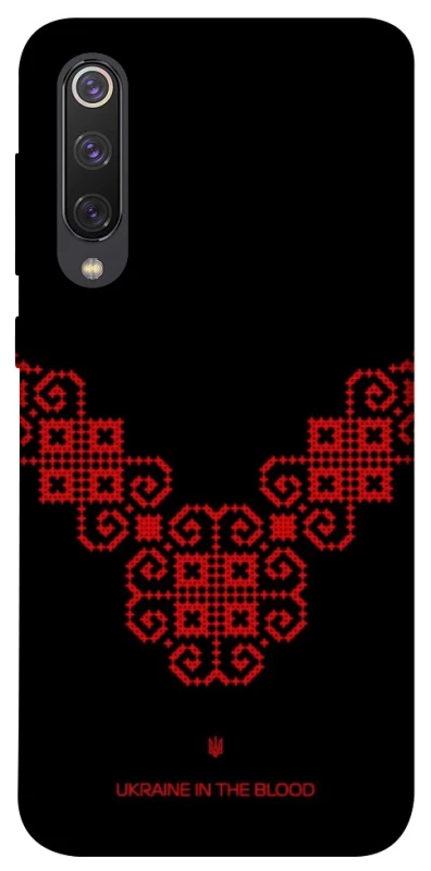 Чохол на Xiaomi Mi 9 SE Чорно-червона вишиванка фото 1 з 1