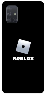 Чохол на Samsung Galaxy A71 Roblox logo black фото 1 з 1