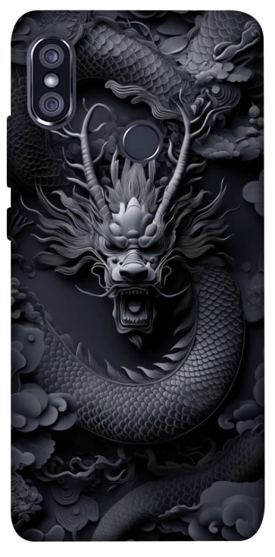 Чехол на Xiaomi Redmi Note 5 Pro / Note 5 (AI Dual Camera) black dragon фото 1 из 1