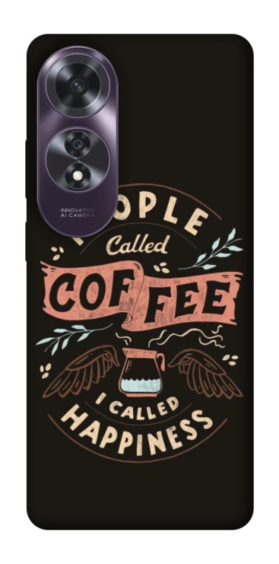 Чехол на Oppo A60 Сoffee happiness фото 1 из 1
