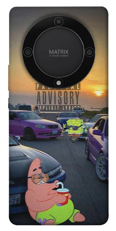 Чехол на Huawei Magic5 Lite Патрик на гонках фото 1 из 1