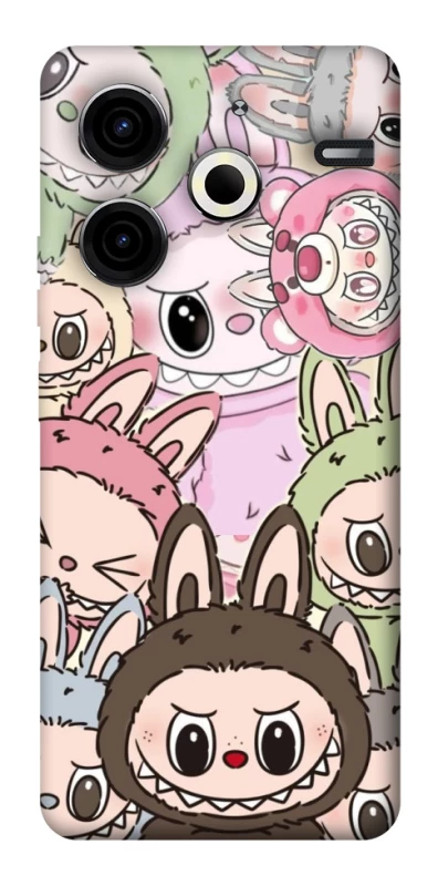 Чохол на TECNO Pova 6 Neo (LI6) All Labubu 3 фото 1 з 1