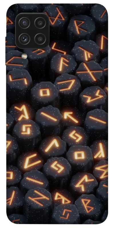 Чехол на Samsung Galaxy A22 4G Огненые руны фото 1 из 1