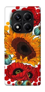 Чохол на Xiaomi Redmi Note 14 Pro 5G Соняшники та маки фото 1 з 1