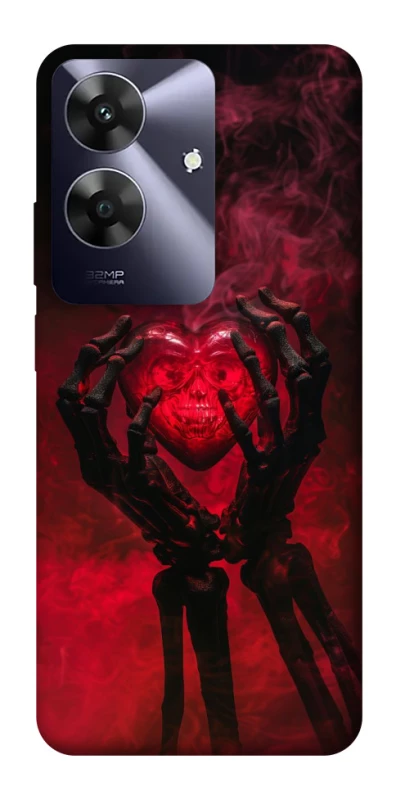 Чохол на Realme Note 60 Heart in the hands of a skeleton фото 1 з 1
