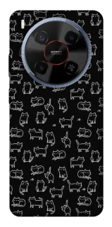 Чохол на ZTE Blade V70 Max Black Cats фото 1 Чохол на ZTE Blade V70 Max Black Cats фото 1 з 1