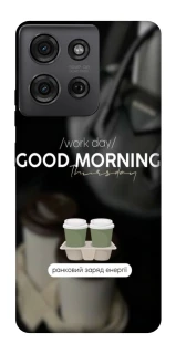 Чохол на Motorola Moto G75 Thursday coffee фото 1 з 1