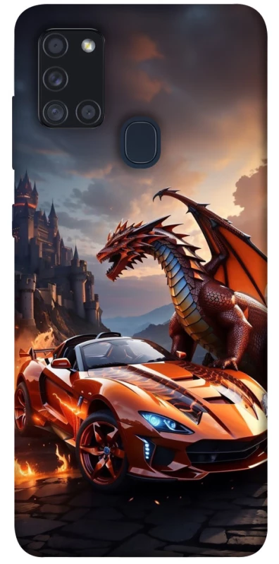 Чехол на Samsung Galaxy A21s Сar and dragon фото 1 из 1
