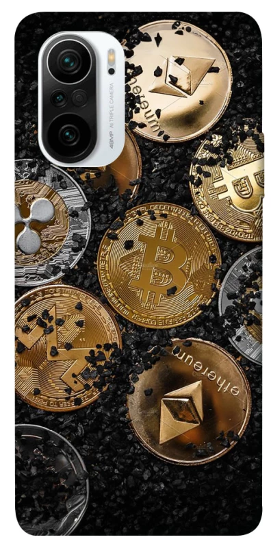 Чехол на Xiaomi Redmi K40 / K40 Pro / K40 Pro+ / Poco F3 Many coins v2 фото 1 из 1
