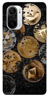 Чехол на Xiaomi Redmi K40 / K40 Pro / K40 Pro+ / Poco F3 Many coins v2 фото 1 из 1