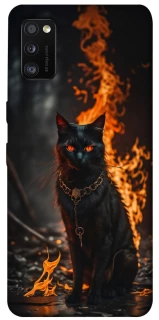 Чохол на Samsung Galaxy A41 Вогняний кіт фото 1 з 1