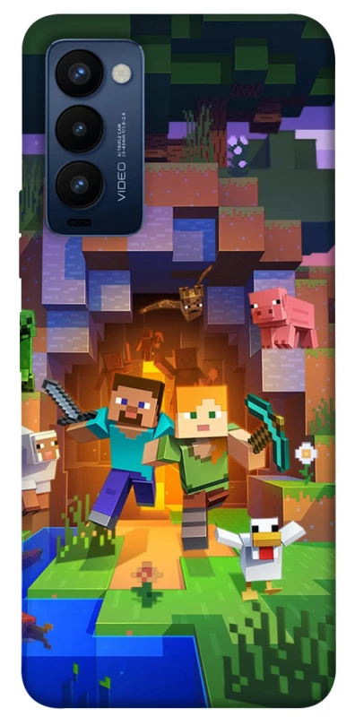 Чехол на TECNO Camon 18 Minecraft game фото 1 из 1