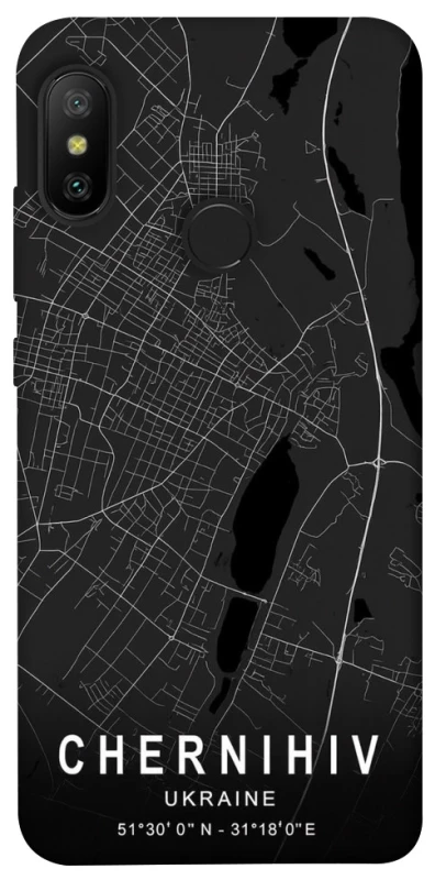 Чохол на Xiaomi Mi A2 Lite / Xiaomi Redmi 6 Pro Chernihiv map фото 1 з 1