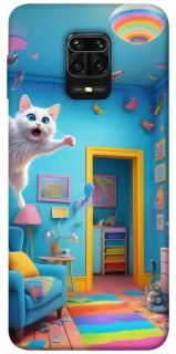 Чохол на Xiaomi Redmi Note 9s / Note 9 Pro / Note 9 Pro Max crazy cat фото 1 з 1
