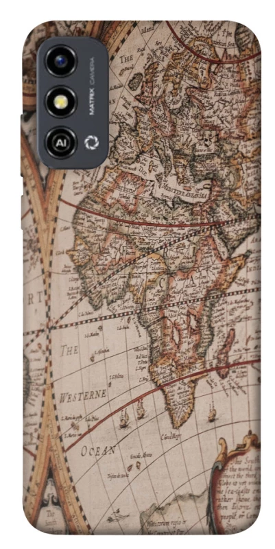 Чехол на ZTE Blade A53 Карта путешествий фото 1 из 1